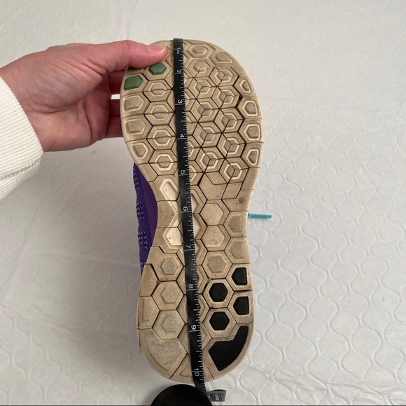 Nike Free Hyper Grape and Aqua running sneakers 7 - Picture 7 of 7